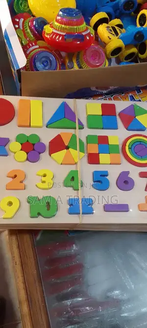 Wooden Shapes and Number