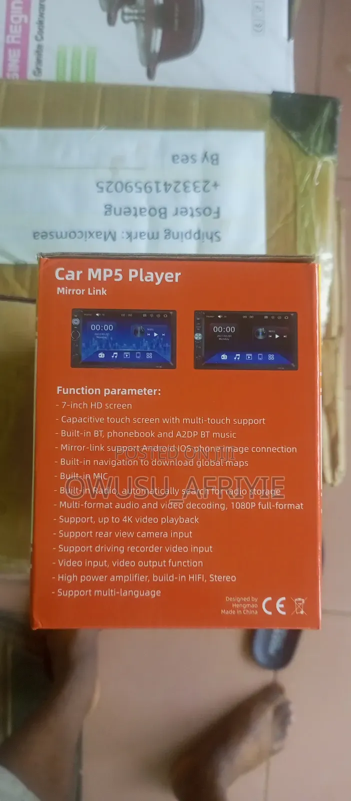 7" Car Tape Touch Screen DVD Player Stereo Monitor