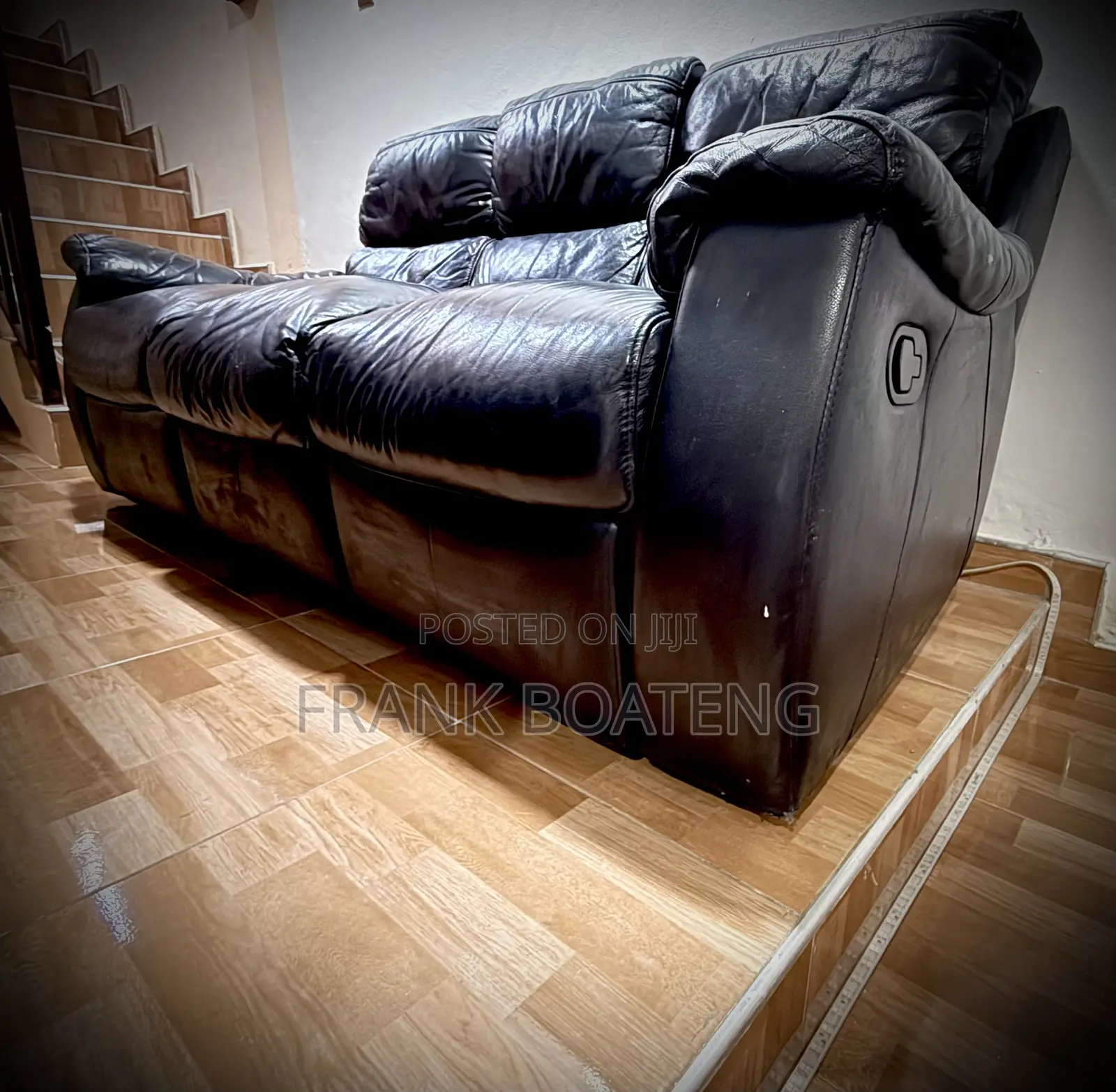 3-in-1 Manual Recliner Leather Sofa