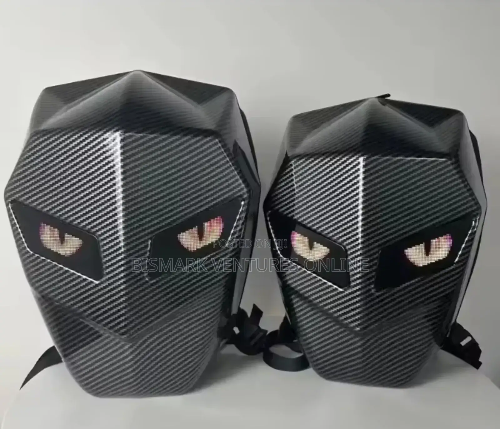 Motorcycle Backpack Carbon Fiber , Led Backpack