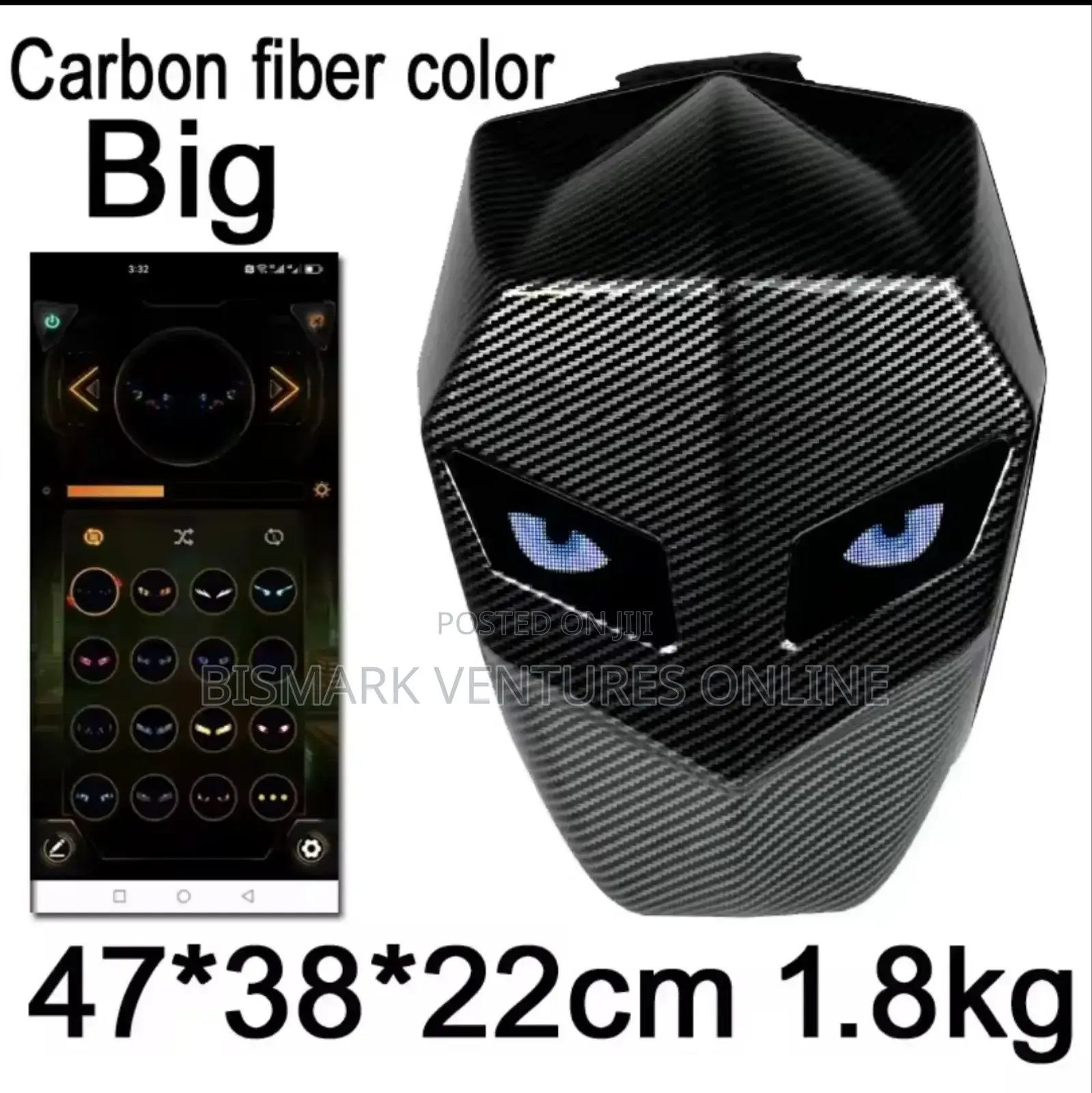 Motorcycle Backpack Carbon Fiber , Led Backpack