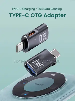2in1 Usb-C Type-C to Usb 3.0 Female Otg Dc Power Adapter