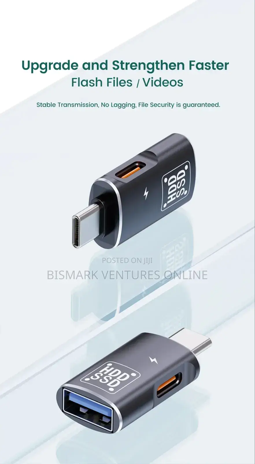 2in1 Usb-C Type-C to Usb 3.0 Female Otg Dc Power Adapter
