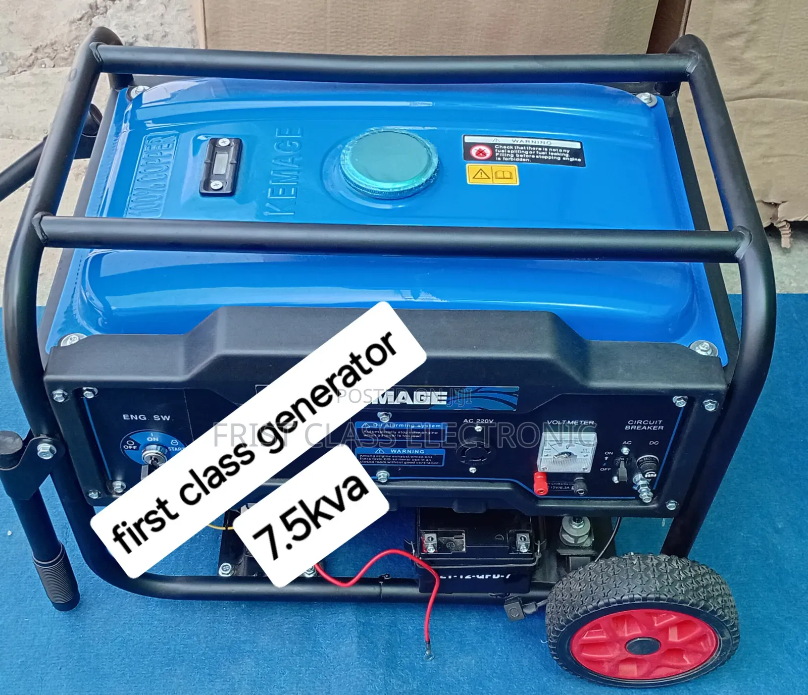 Portable 7.5kva Petrol Generator