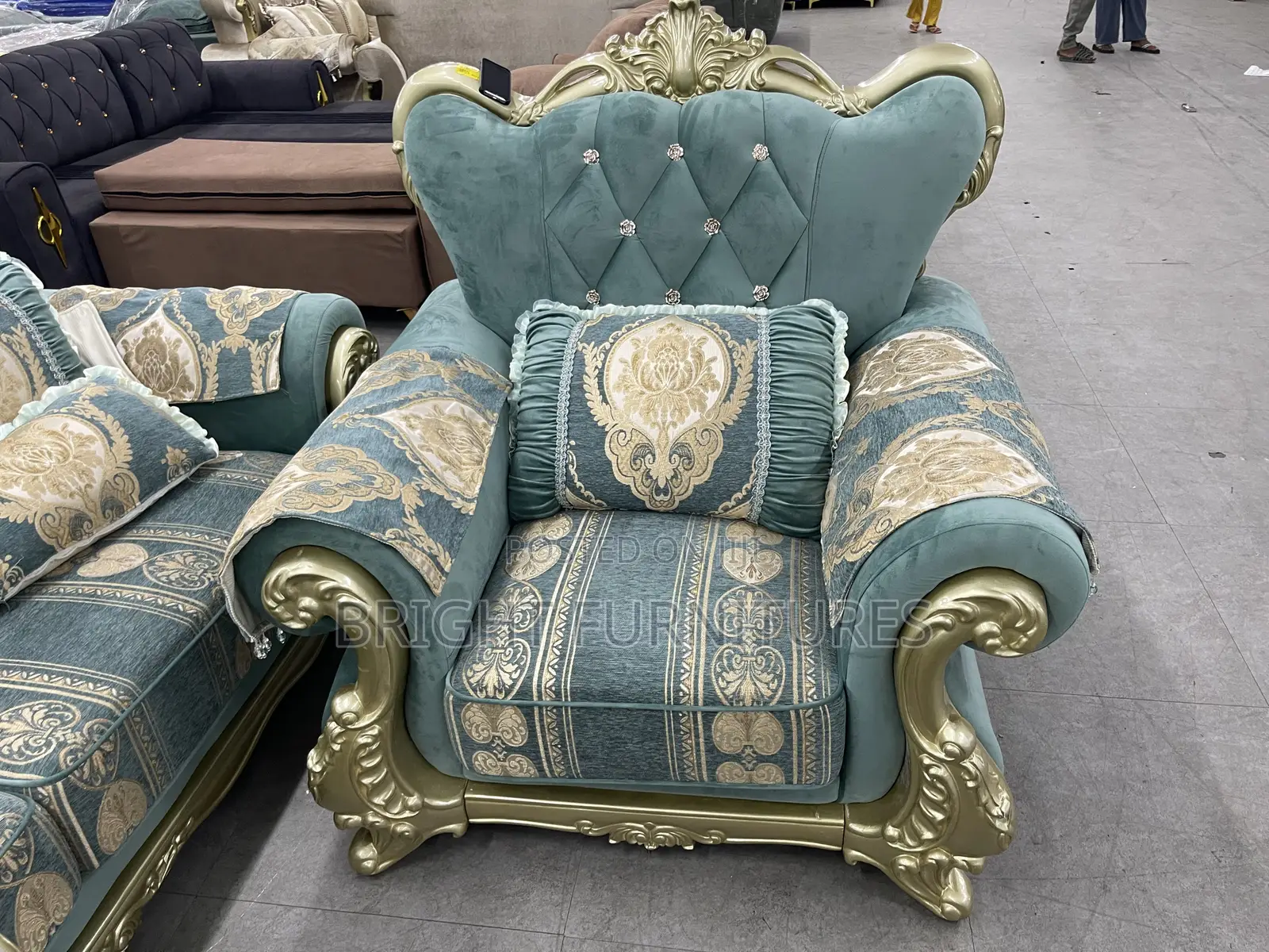 High Quality Sectional Designs Luxury1+2+3 Living Room Sofa
