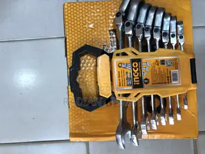 Ingco Flexible Ratchet Spanner Set (8pcs)