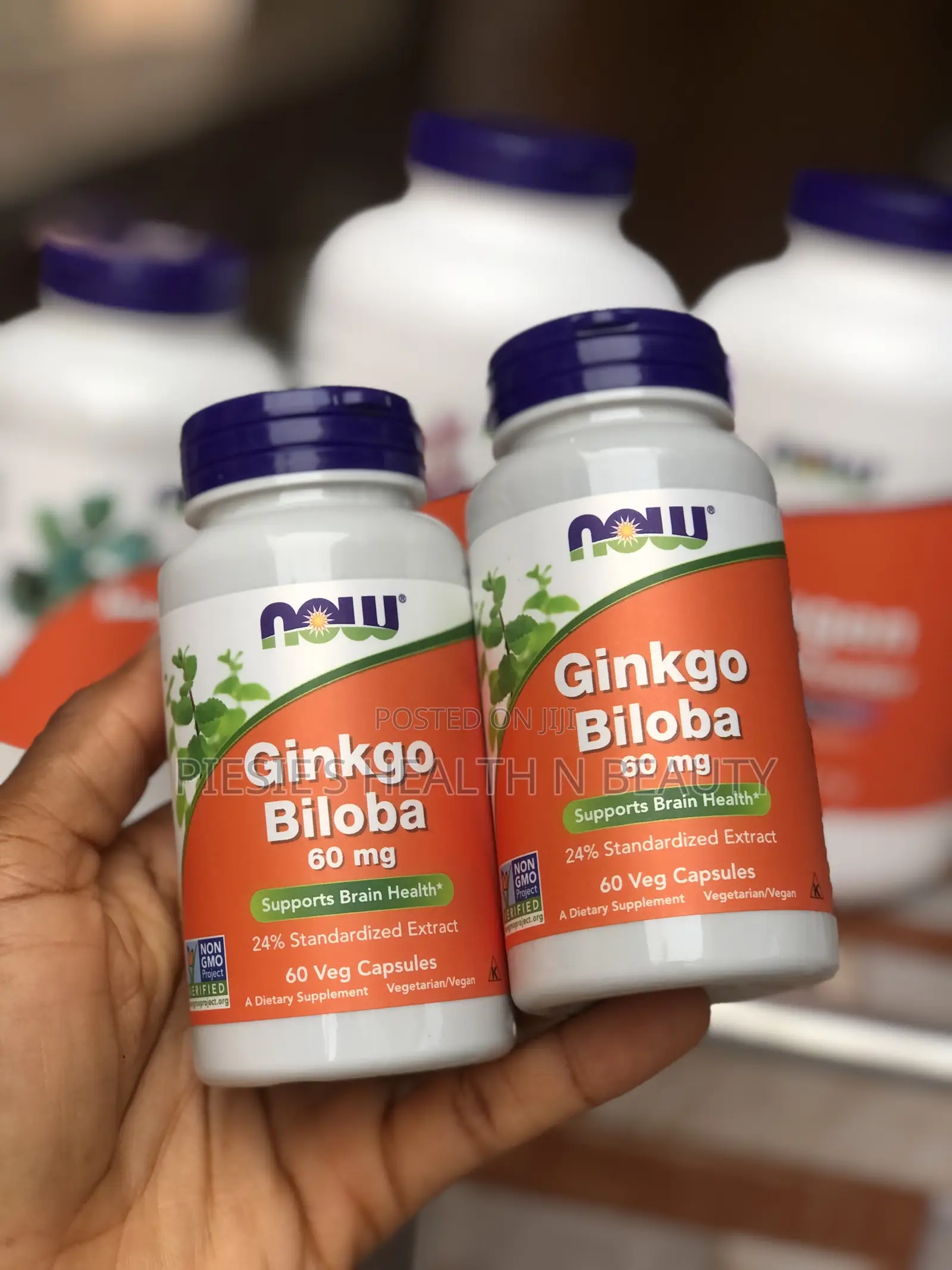 Now Gingko Biloba 60mg 60 Capsules