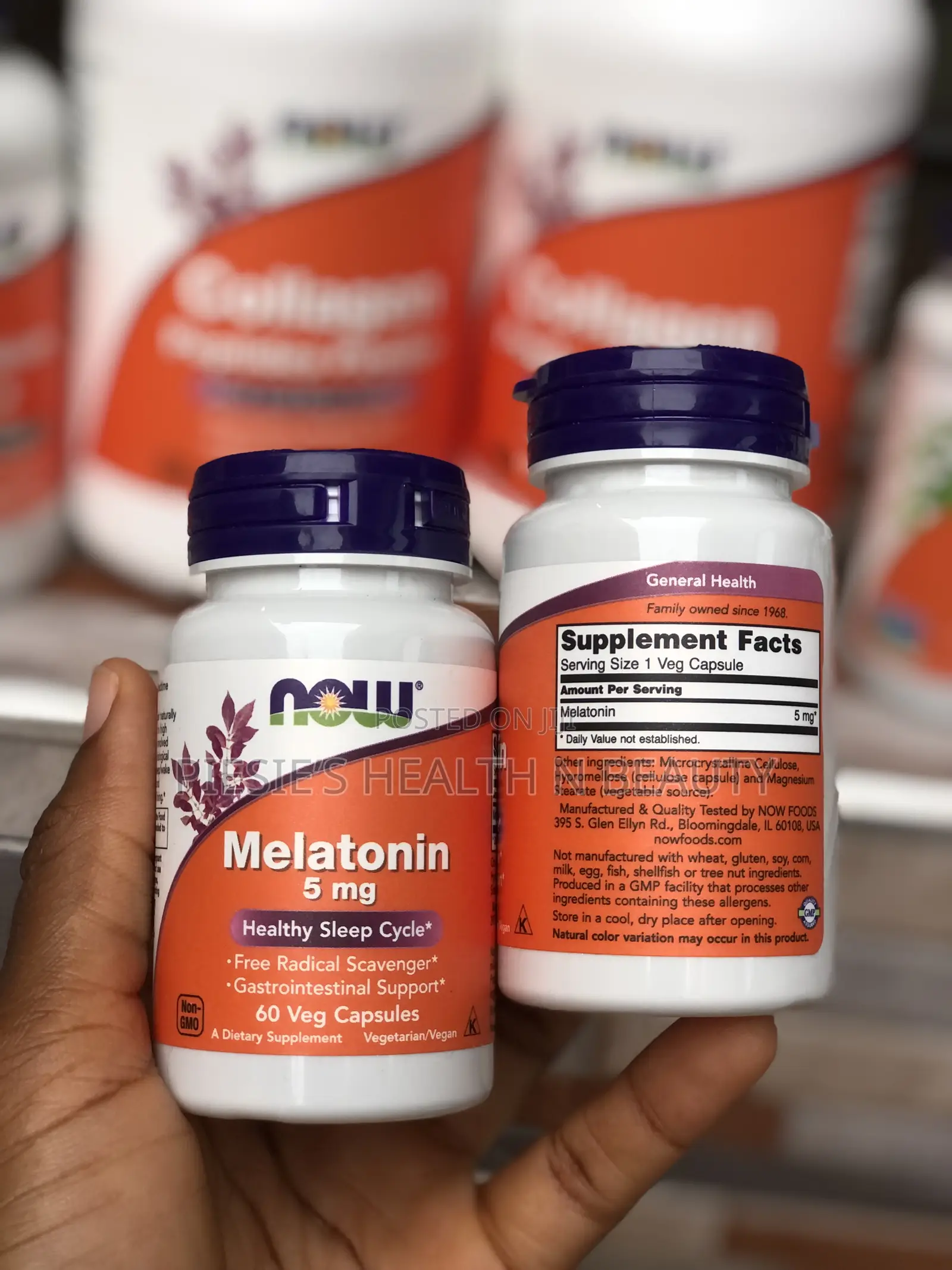 Now Melatonin 5mg 60 Capsules