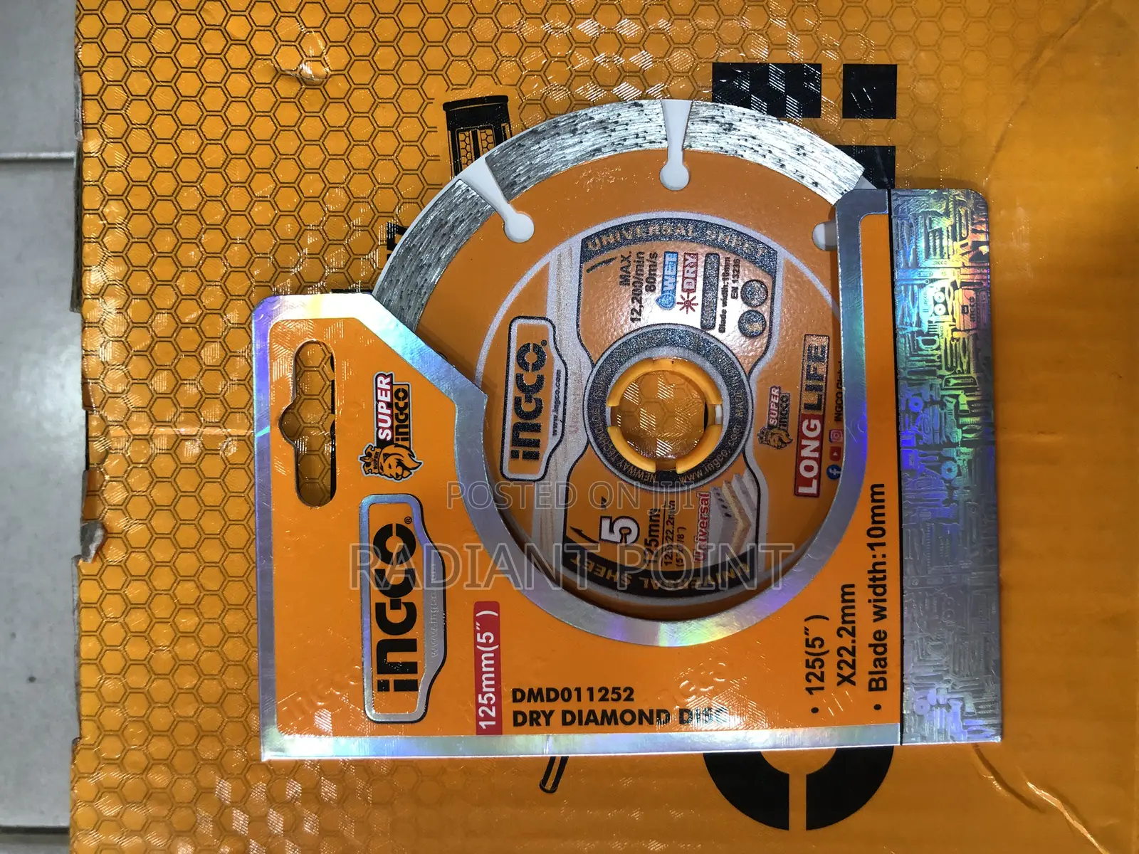 Ingco Cutting Disc Dry Diamond (5”)