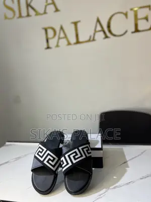 Black and White Slippers