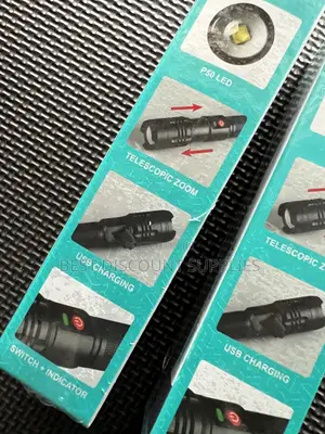 Powerful Aerbes Led 650 Lumens Rechargeable Torch/Flashlight