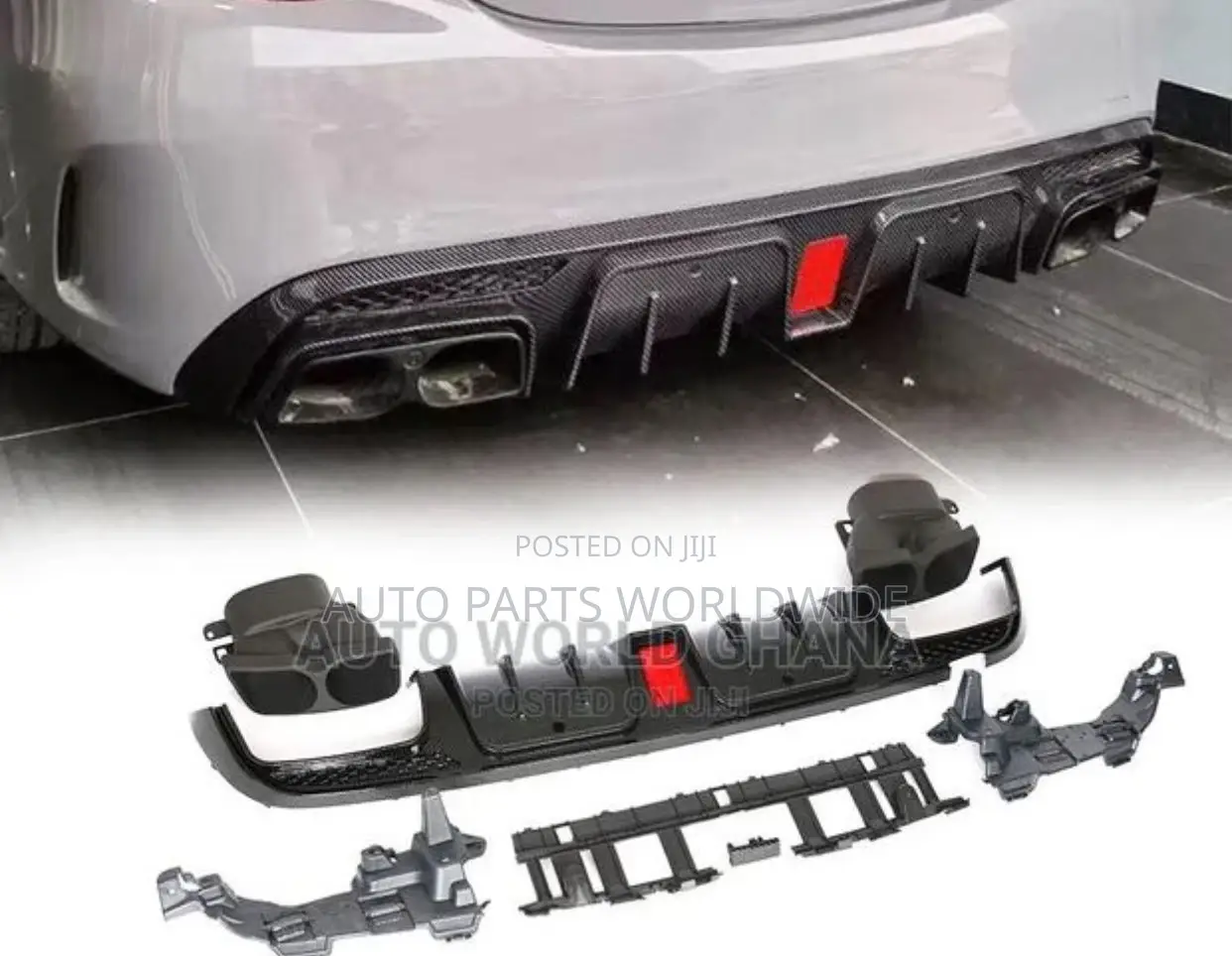 Mercedes Benz C300,C43,C63 Brabus Style Back Bumper Diffuser