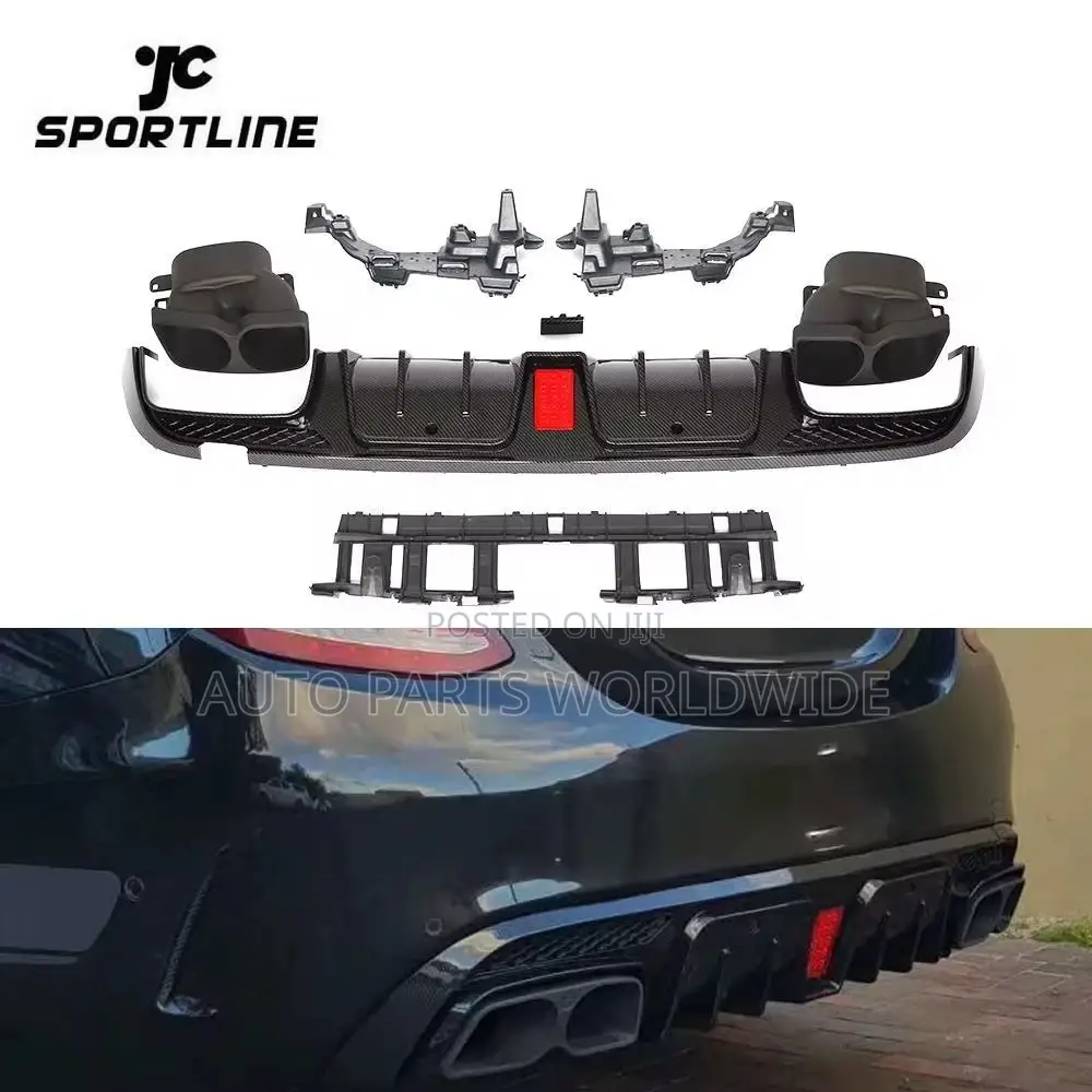 Mercedes Benz C300,C43,C63 Brabus Style Back Bumper Diffuser