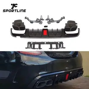 Mercedes Benz C300,C43,C63 Brabus Style Back Bumper Diffuser