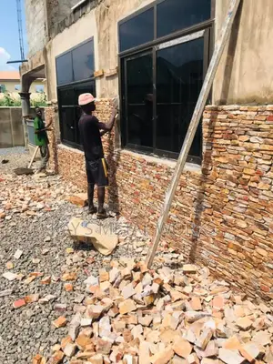 Man Cut Shells Stone