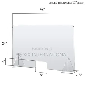 Amazing Abby Sneeze Guard - 42" W X 24" H Extra-thick