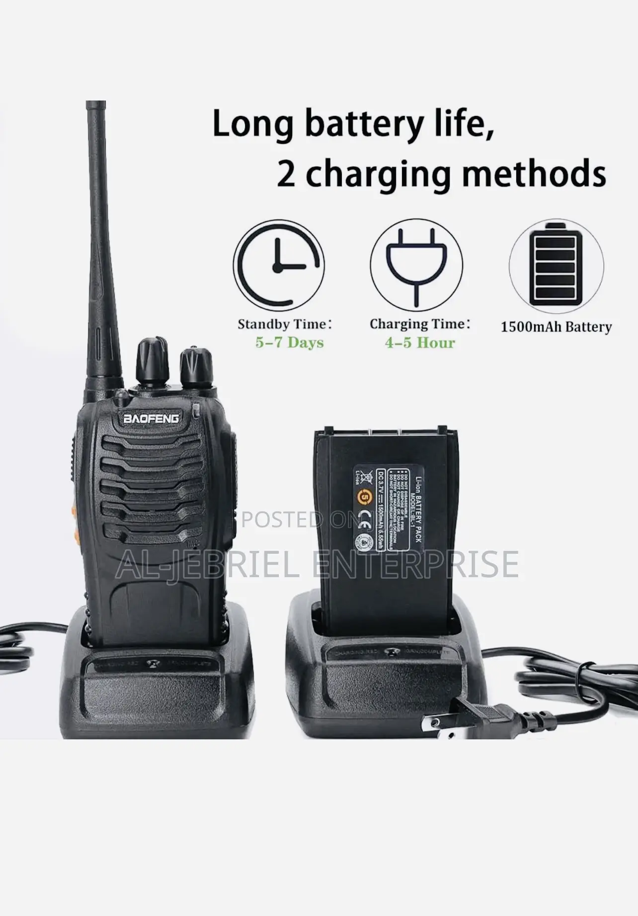 Baofeng Portable Two Way Radio Walkie-talkie (Bf-888s)