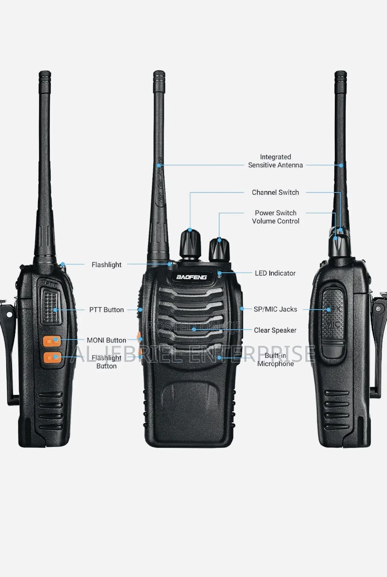 Baofeng Portable Two Way Radio Walkie-talkie (Bf-888s)
