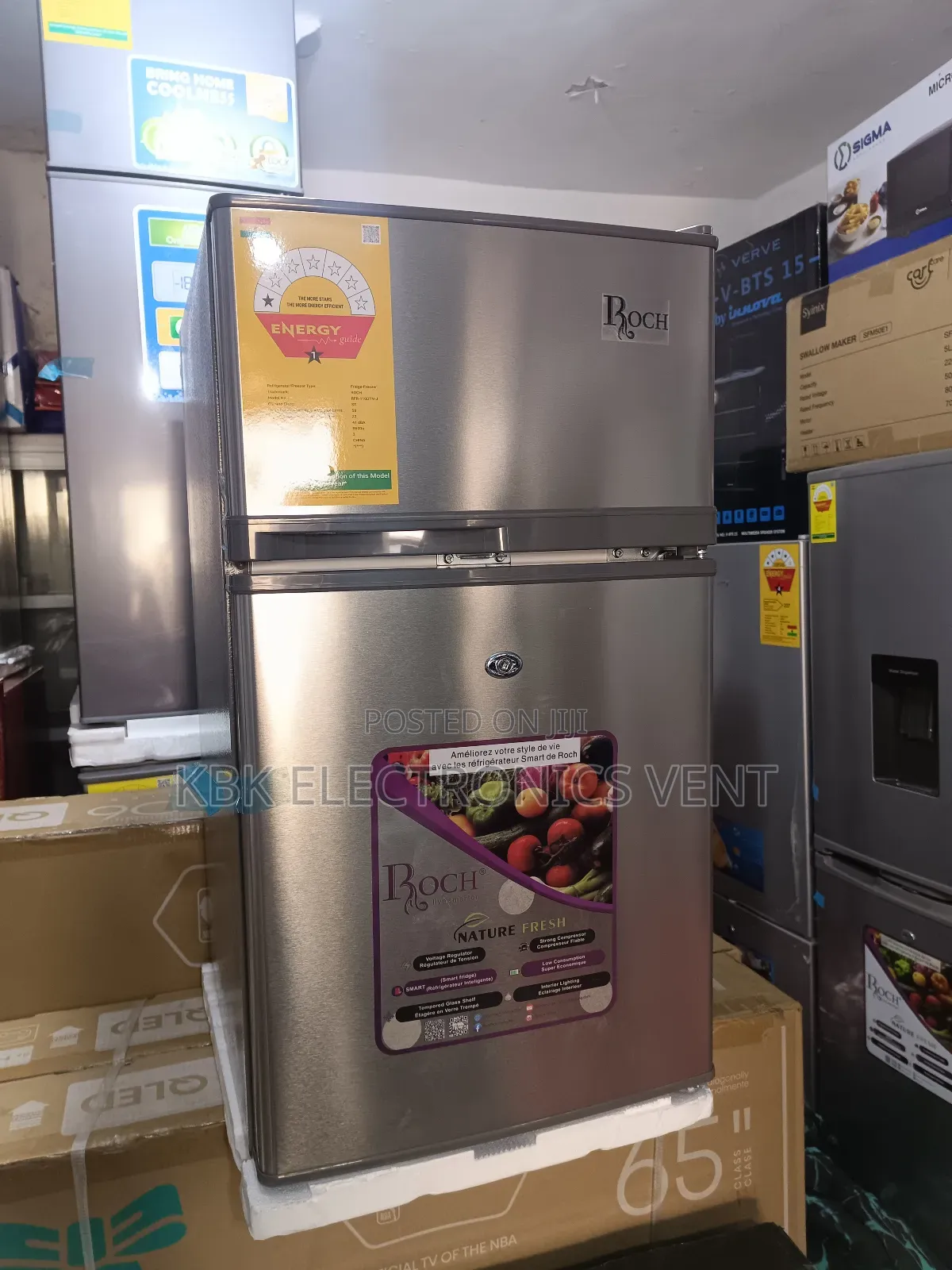 Roch 85liter Table Top Double Door Refrigerator