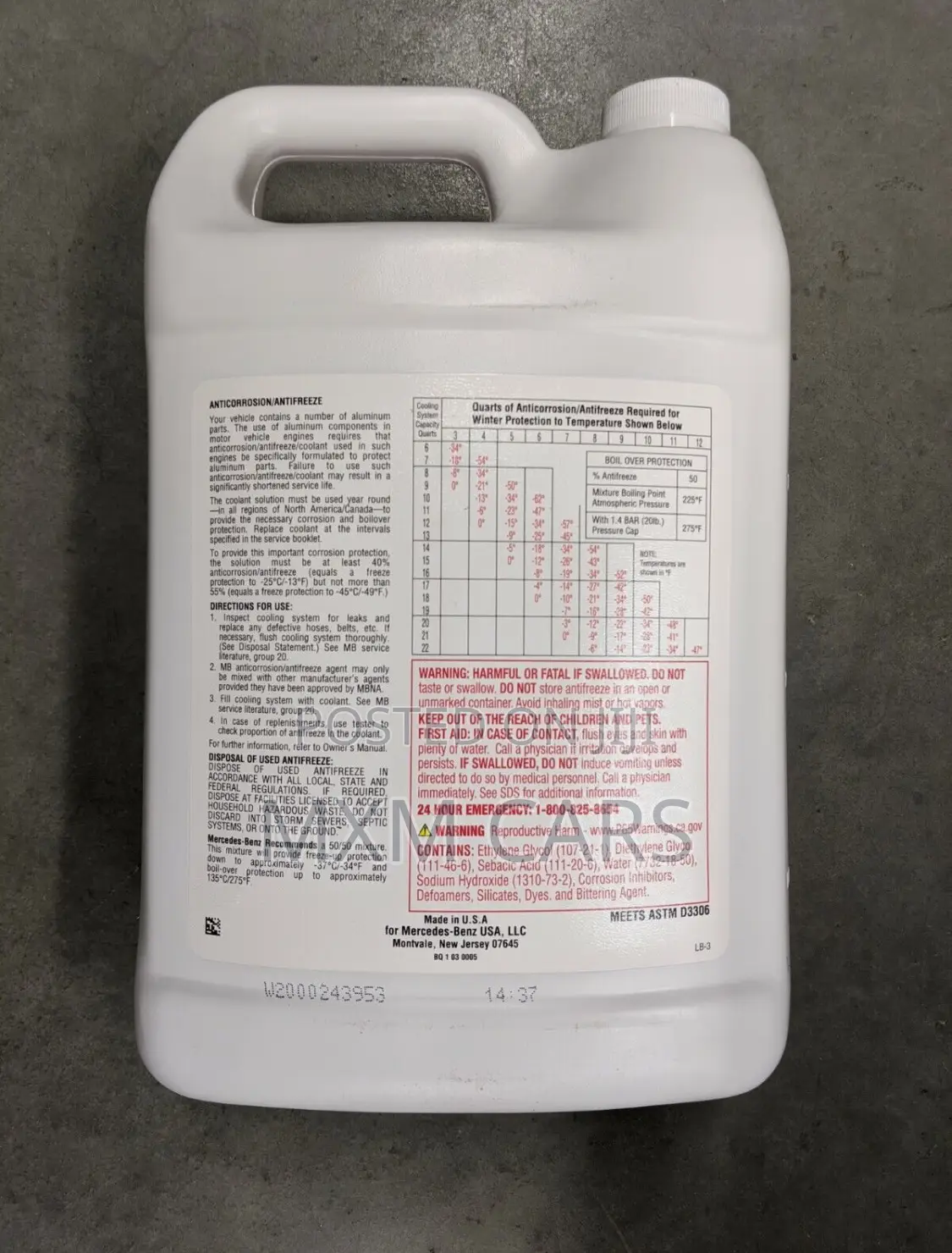 Original Mercedes Coolant