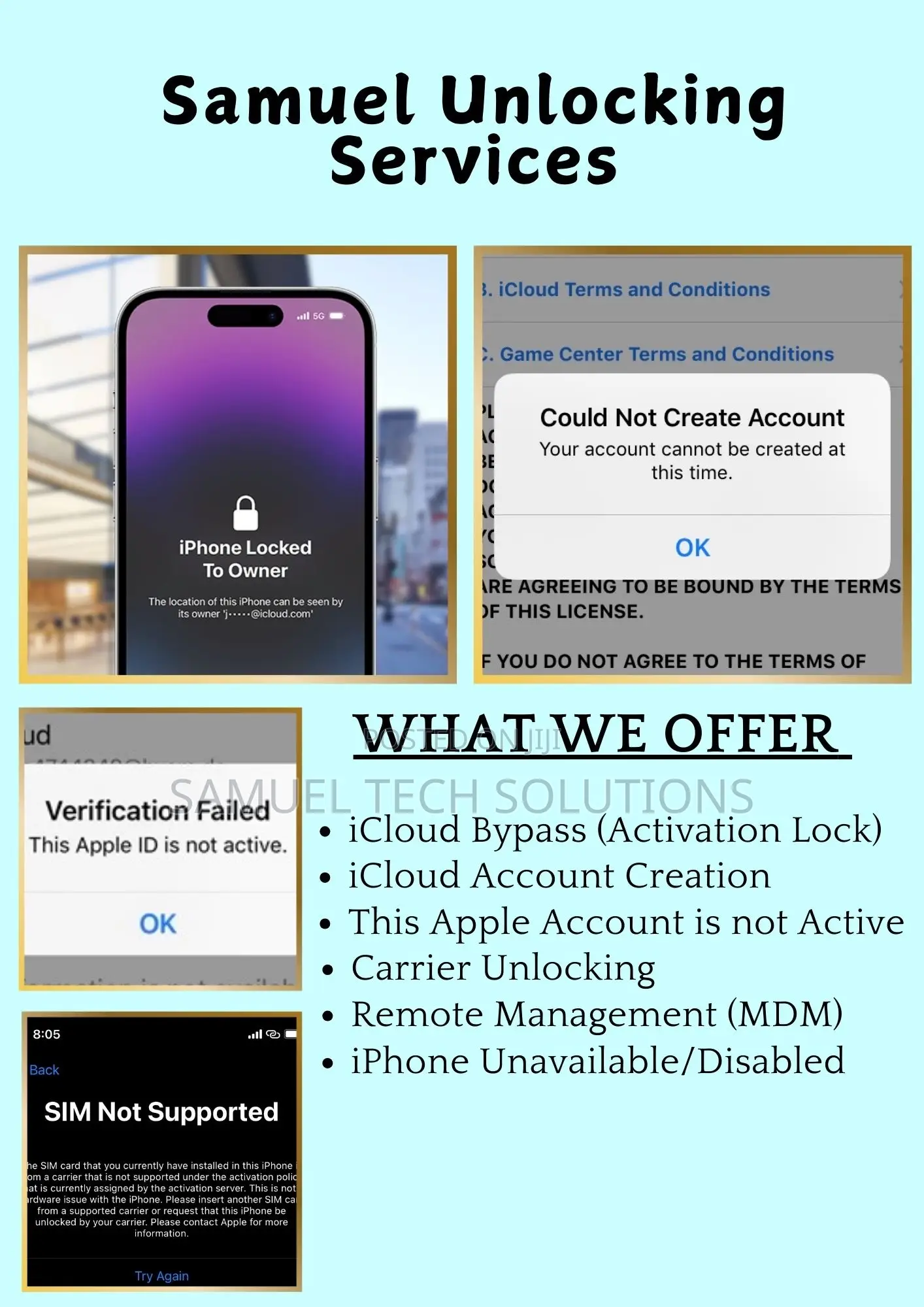 Icloud Bypass And Carrier Unlocking