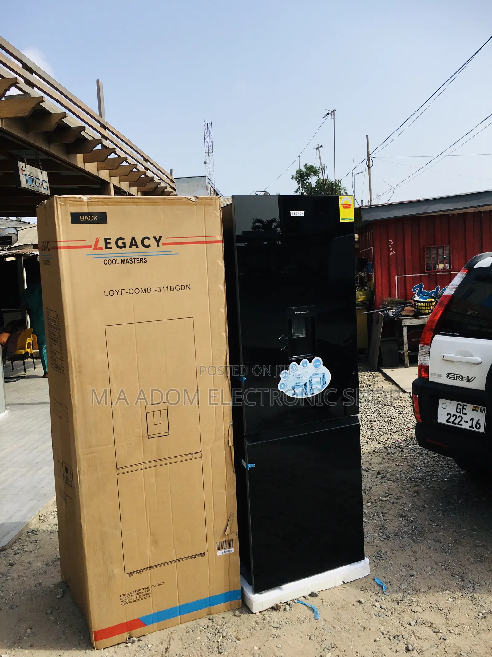 2 Stars Rated Black 309 Litres Legacy Fridge