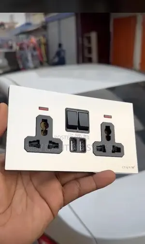 Stainless Steel Usb Double Socket.