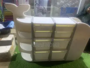 Whale Shape Kids Cabinet Kids Storage Box 190.5x32x114.5cm
