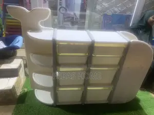 Whale Shape Kids Cabinet Kids Storage Box 190.5x32x114.5cm