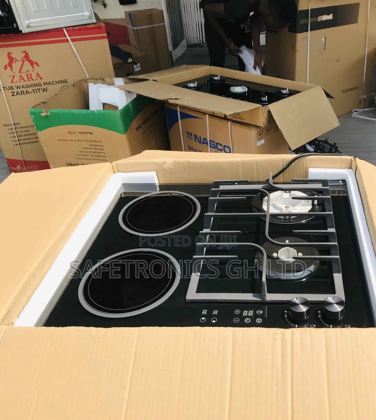 Choose New 60cm Kenwood 2 Electric Hobs 2 Gas Hobs