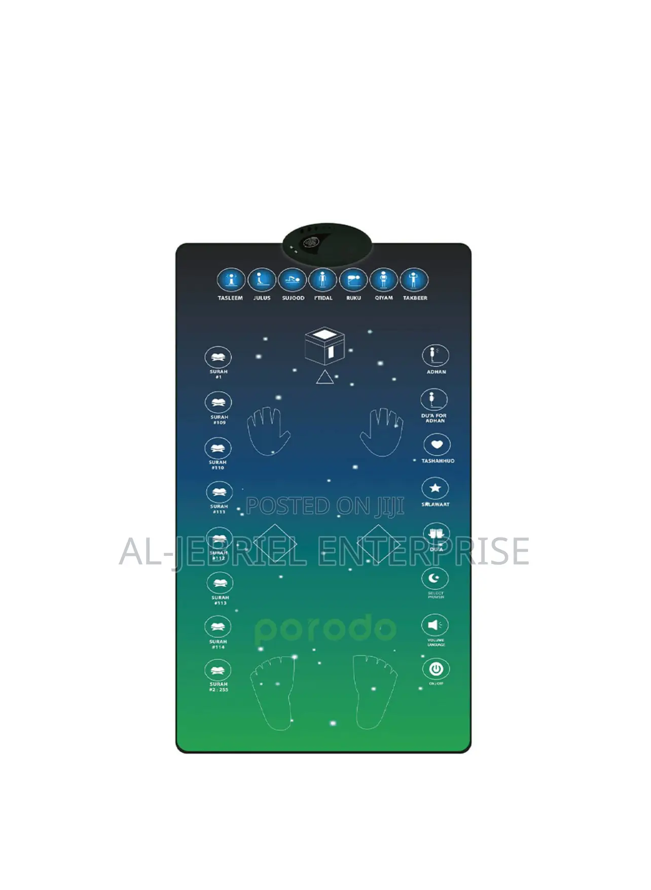 Porodo Interactive Prayer Mat -110 X 70 Cm