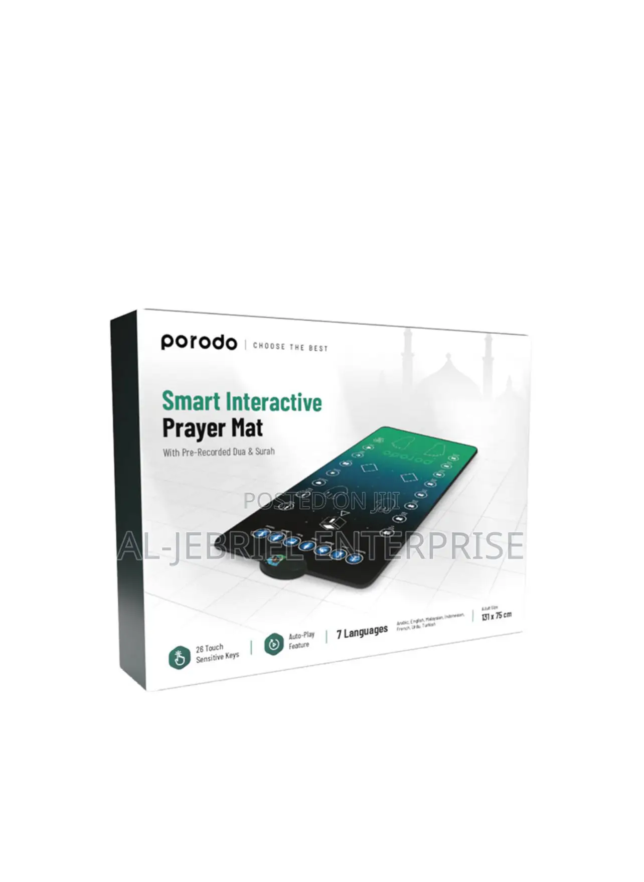 Porodo Interactive Prayer Mat -110 X 70 Cm