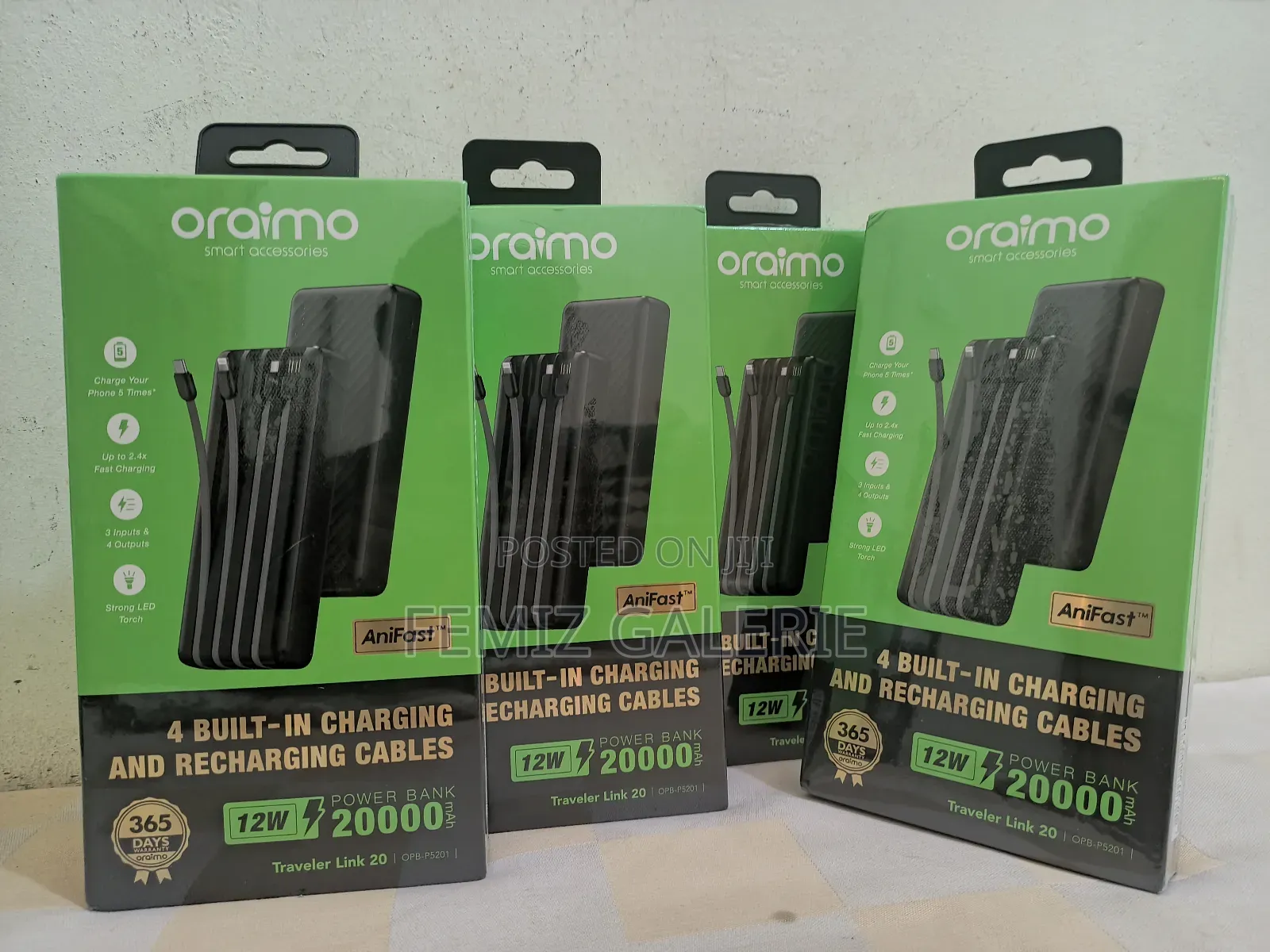 Oraimo Traveler Link 20 20000mah 12w Power Bank