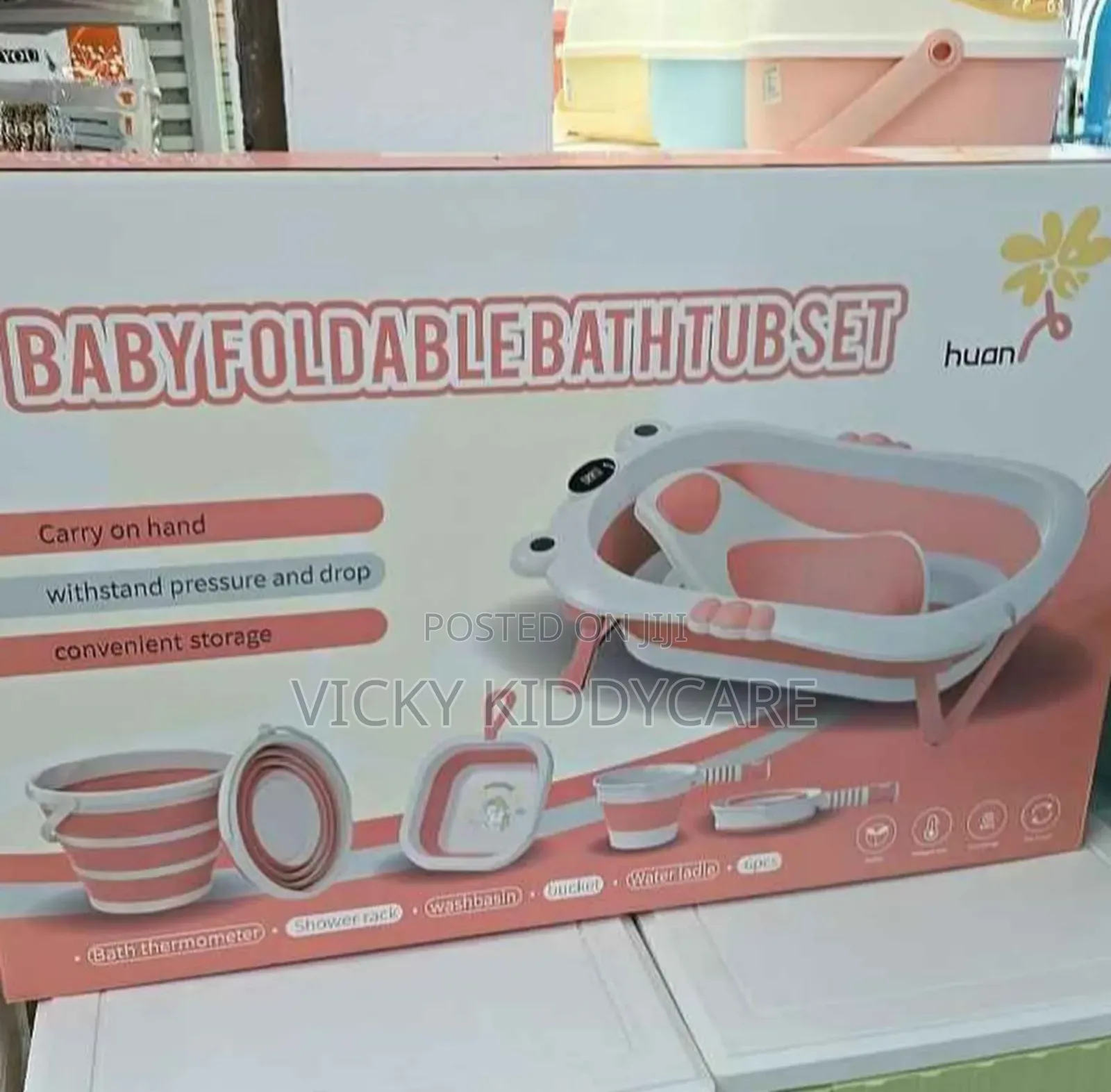 Huan 6 PCS Baby Foldable Bath Set