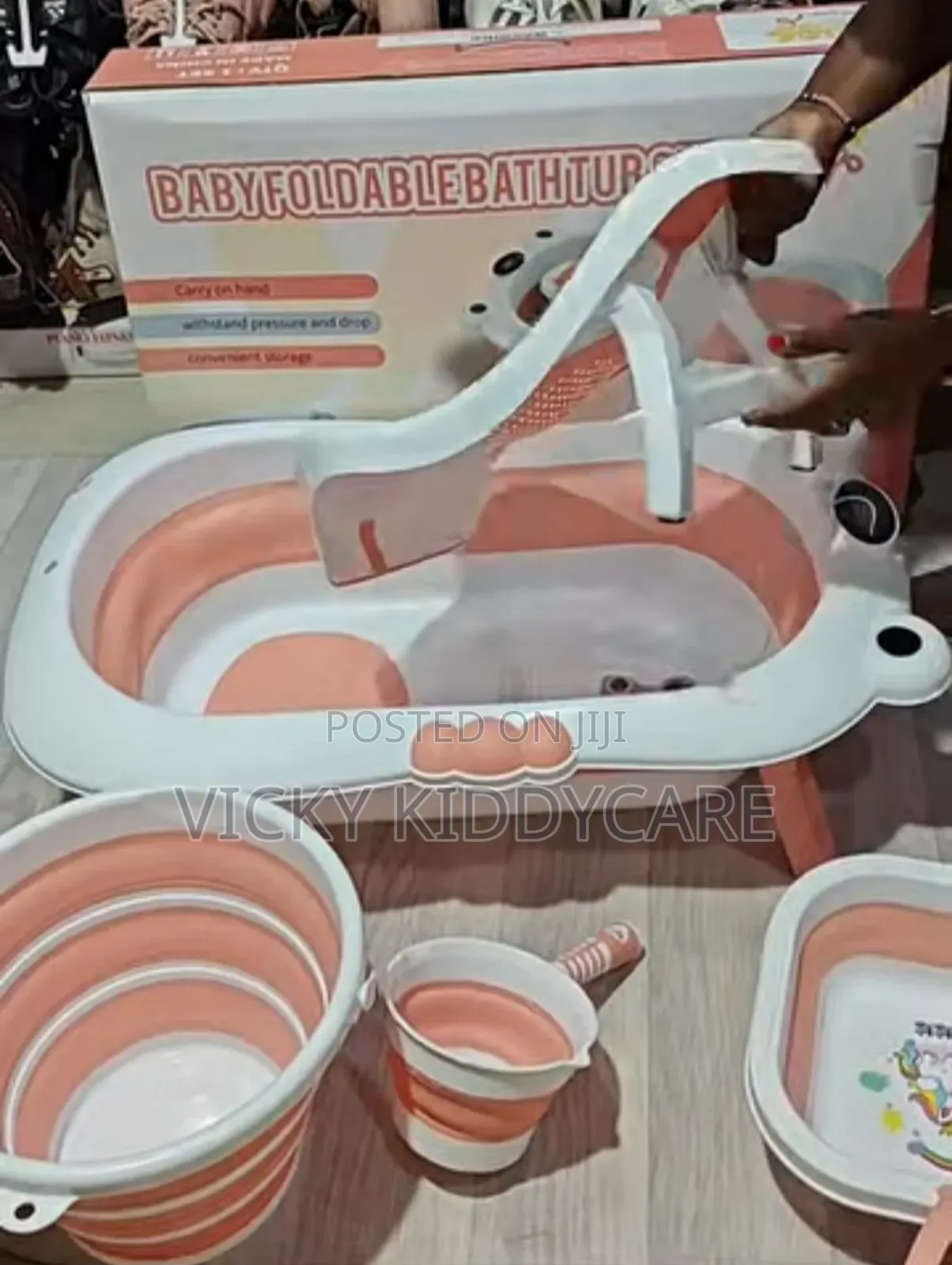 Huan 6 PCS Baby Foldable Bath Set