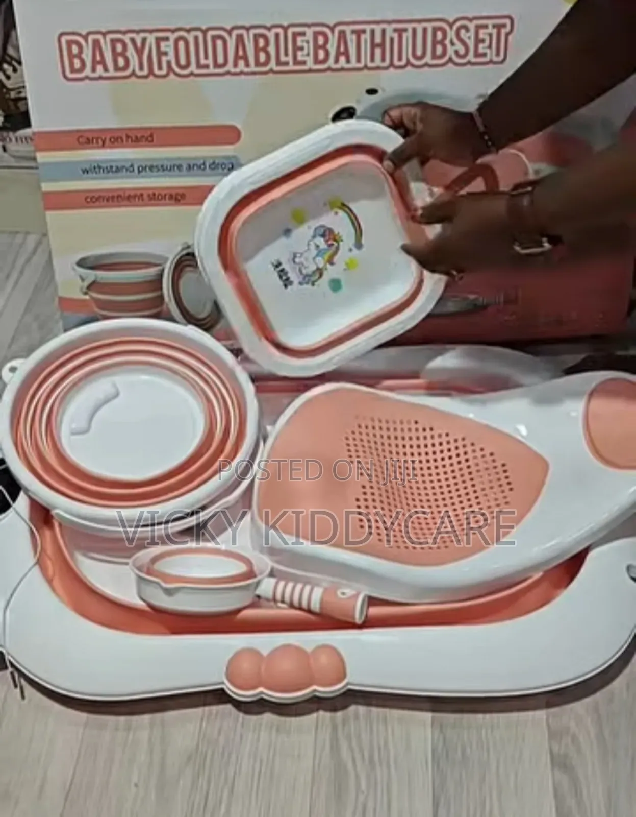 Huan 6 PCS Baby Foldable Bath Set