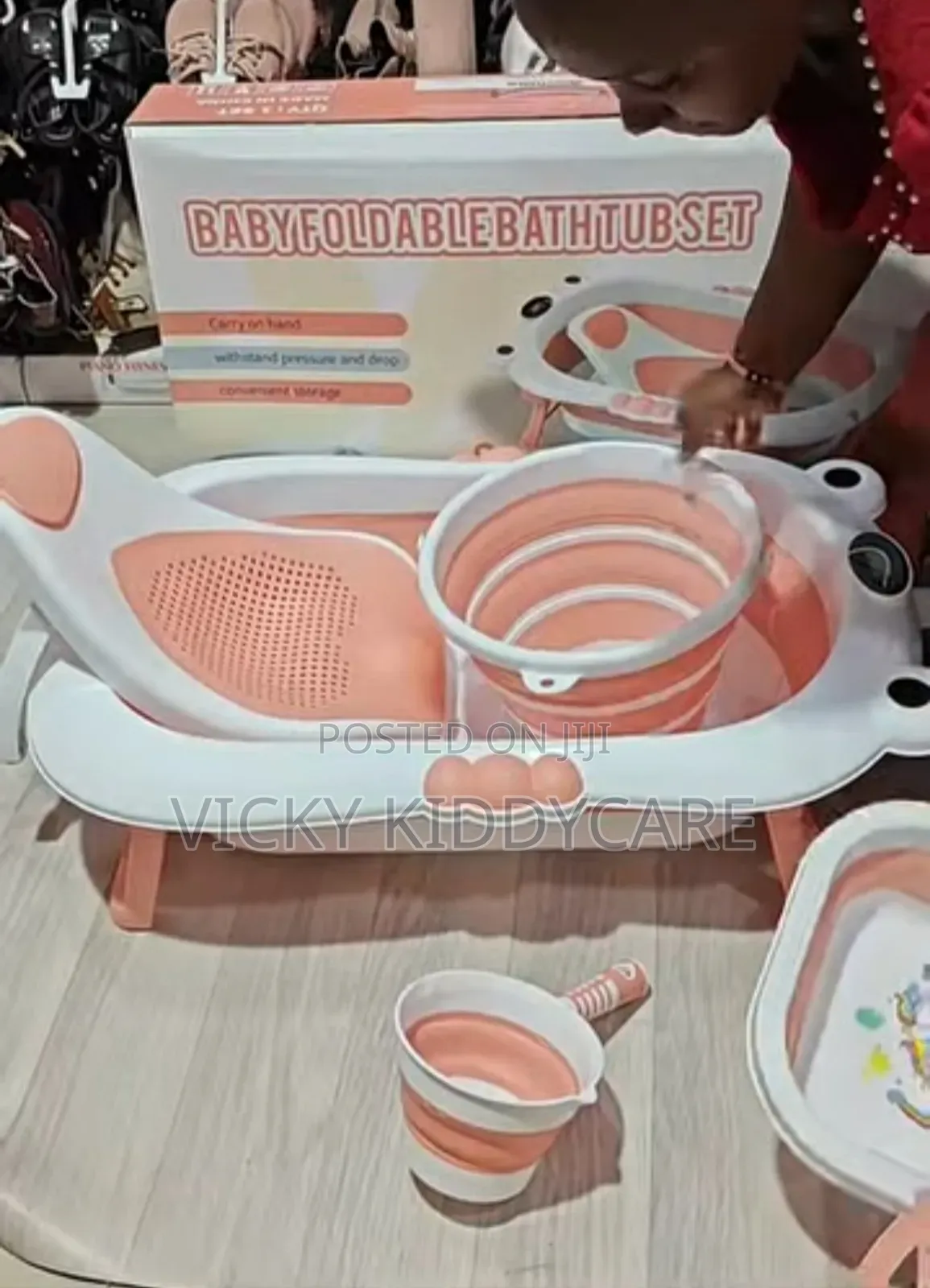 Huan 6 PCS Baby Foldable Bath Set