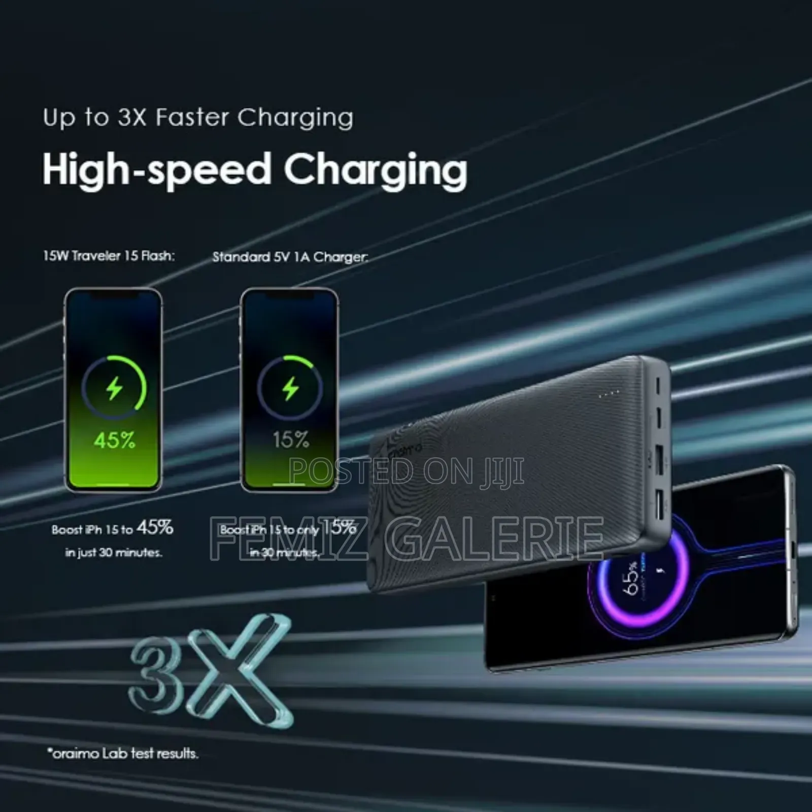 Oraimo Traveler 15 Flash 20000mah 15w Power Bank