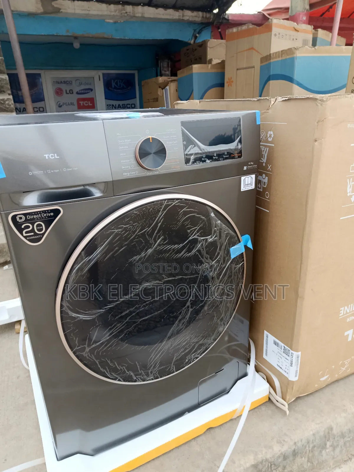 Tcl 10.5kg+6kgdryer Front Load Washing Machine