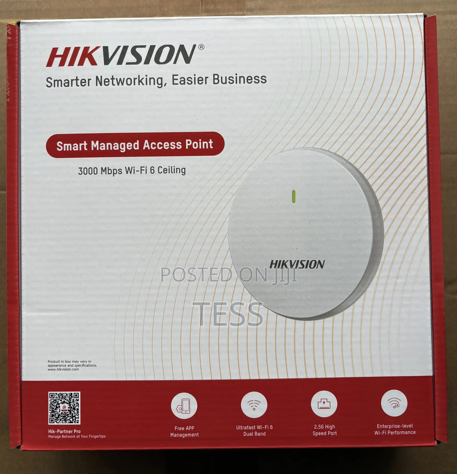 Hikvision Wi-Fi 6 3000m Celling Access Point Ds-3wap622e-Sl