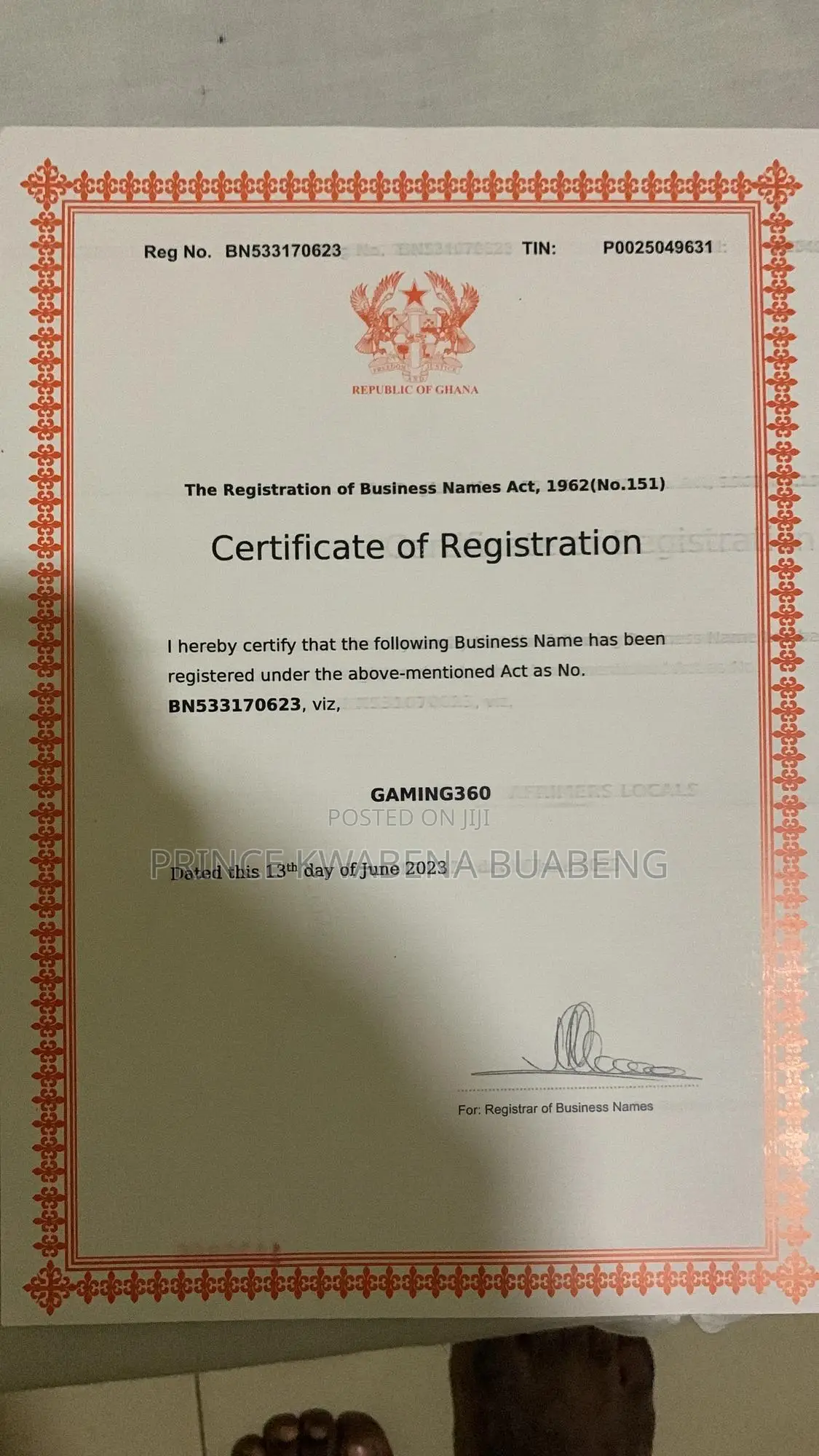 Business Registration