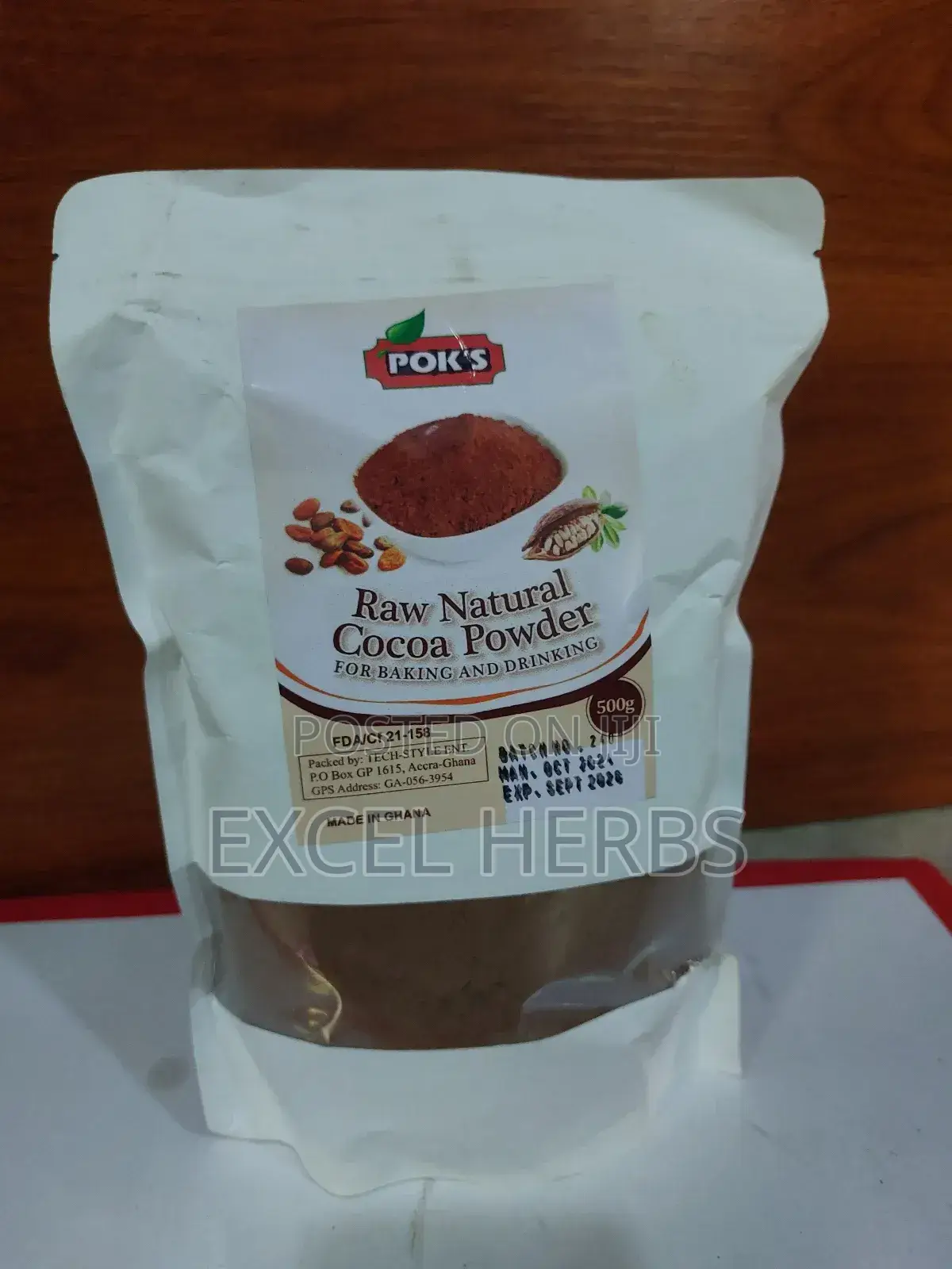 Organic Raw Natural Cocoa Powder 500gs