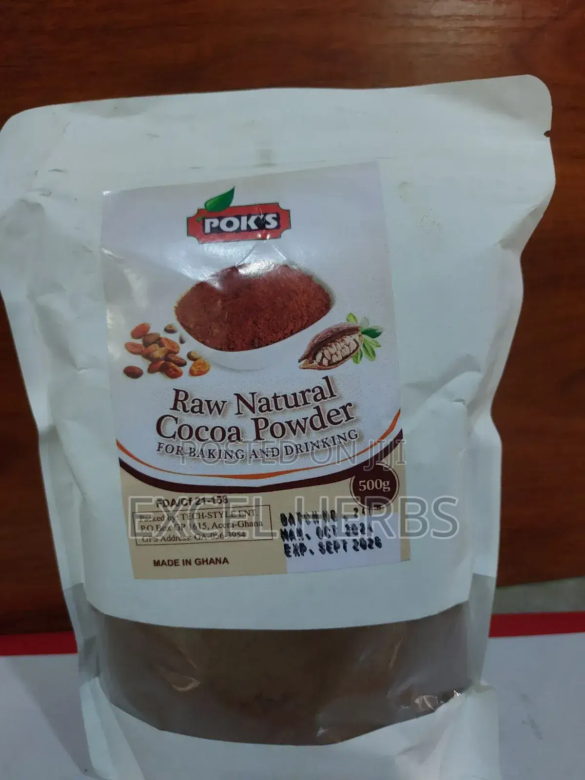 Organic Raw Natural Cocoa Powder 500gs