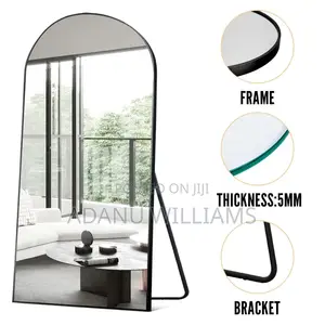 Arched Oversized Full Length Dressing Mirror With Stand