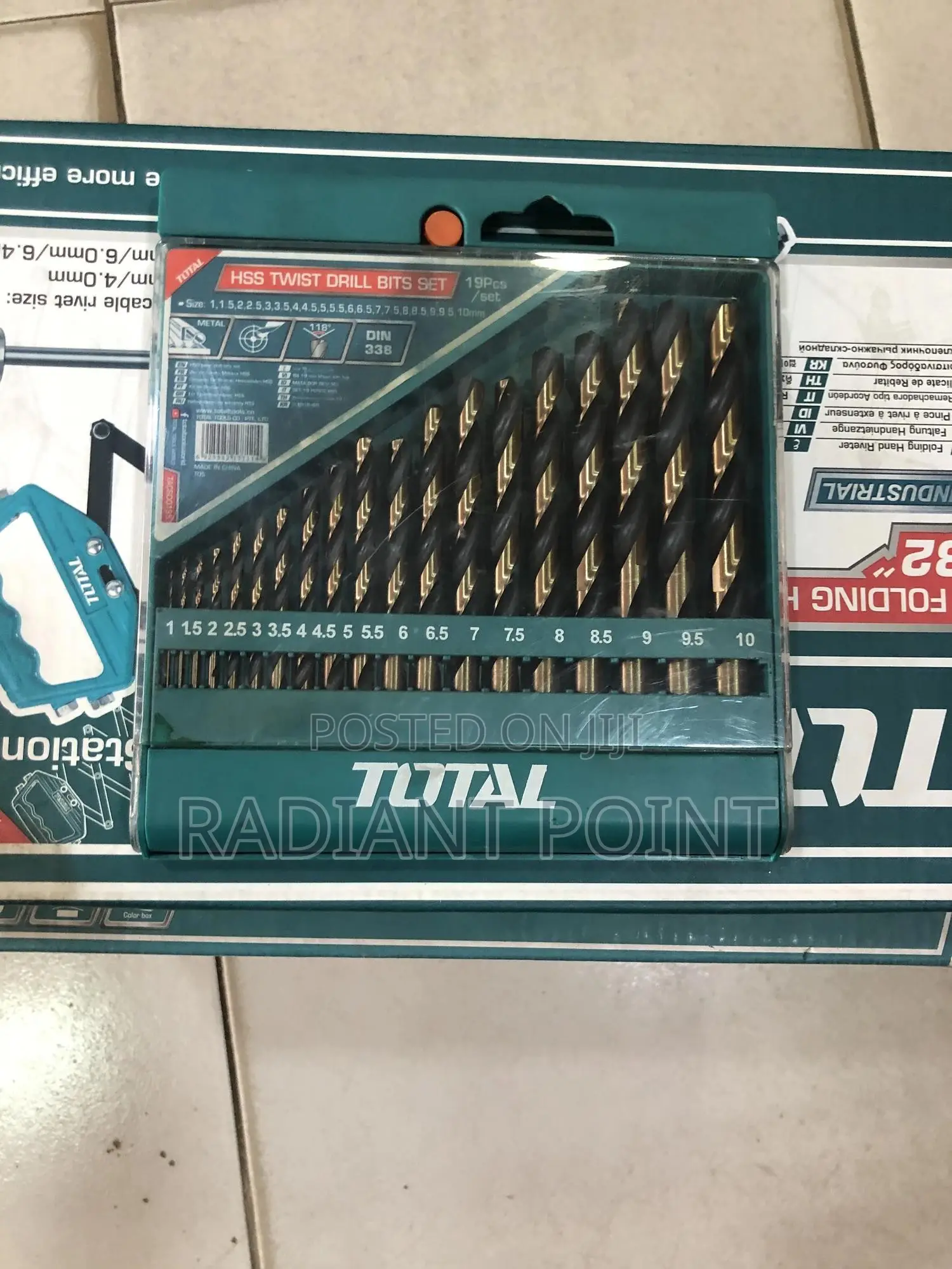 HSS Twist Drill Bits Set (19pcs) Total