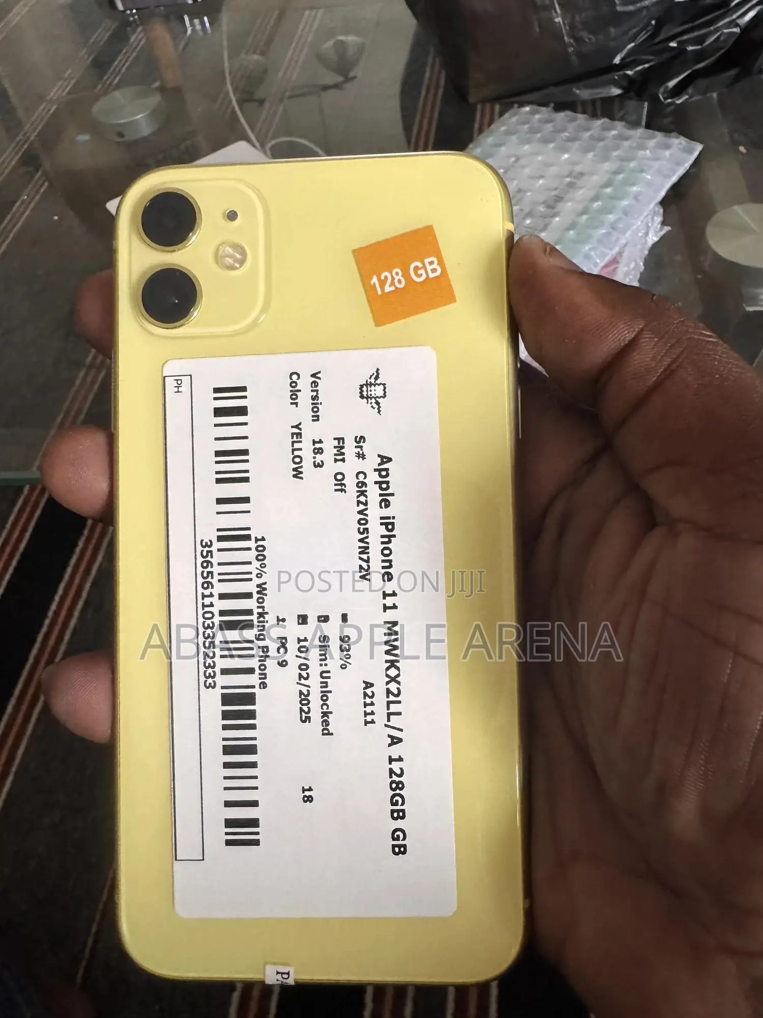 Apple iPhone 11 128 GB Yellow