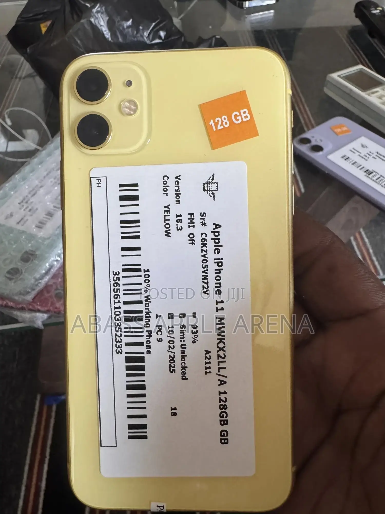 Apple iPhone 11 128 GB Yellow