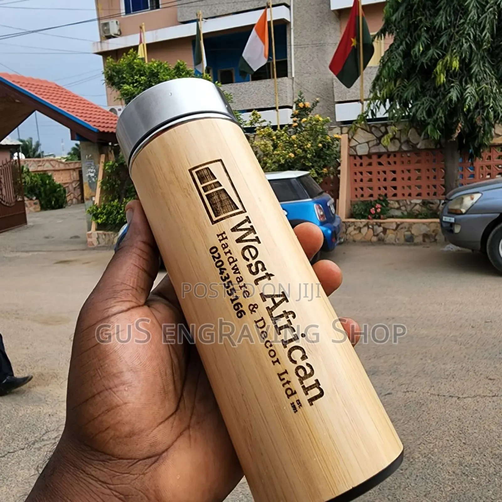 Customised Wooden Flask