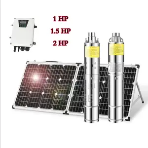 2hp Solar Submersible Pump Borehole Solar Water Pump System
