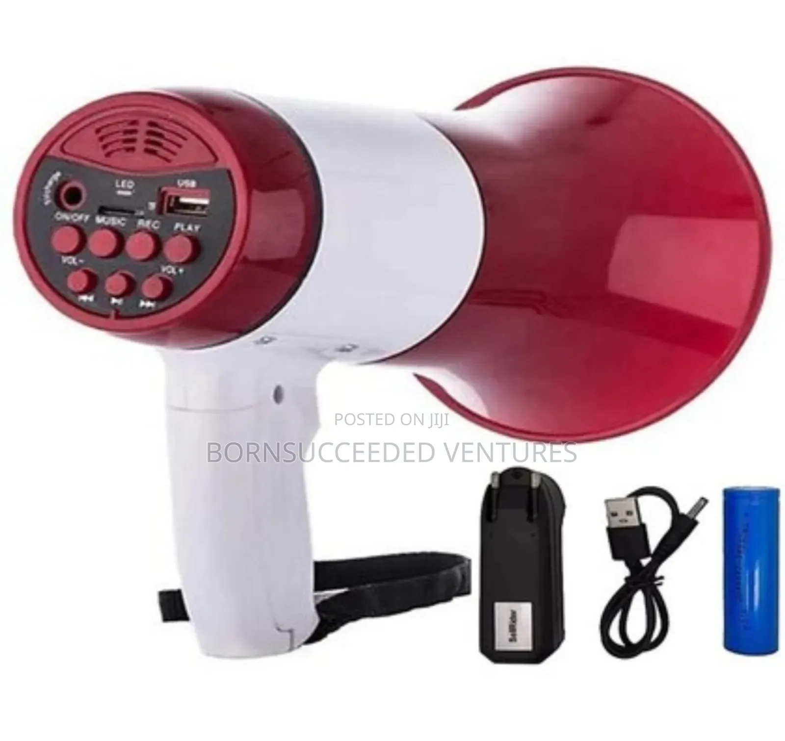 Megaphone With Recorder, Usb and Memory Card